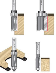 Carbide Tipped Flush/Template Trim Router Bits