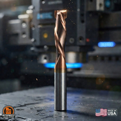 IST Elite Coated Compression Spiral Bits 2 Flute